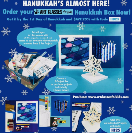 HANUKKAH AND WINTER ART BOXES FOR KIDS: PROJECTS, SUPPLIES, TUTORIALS