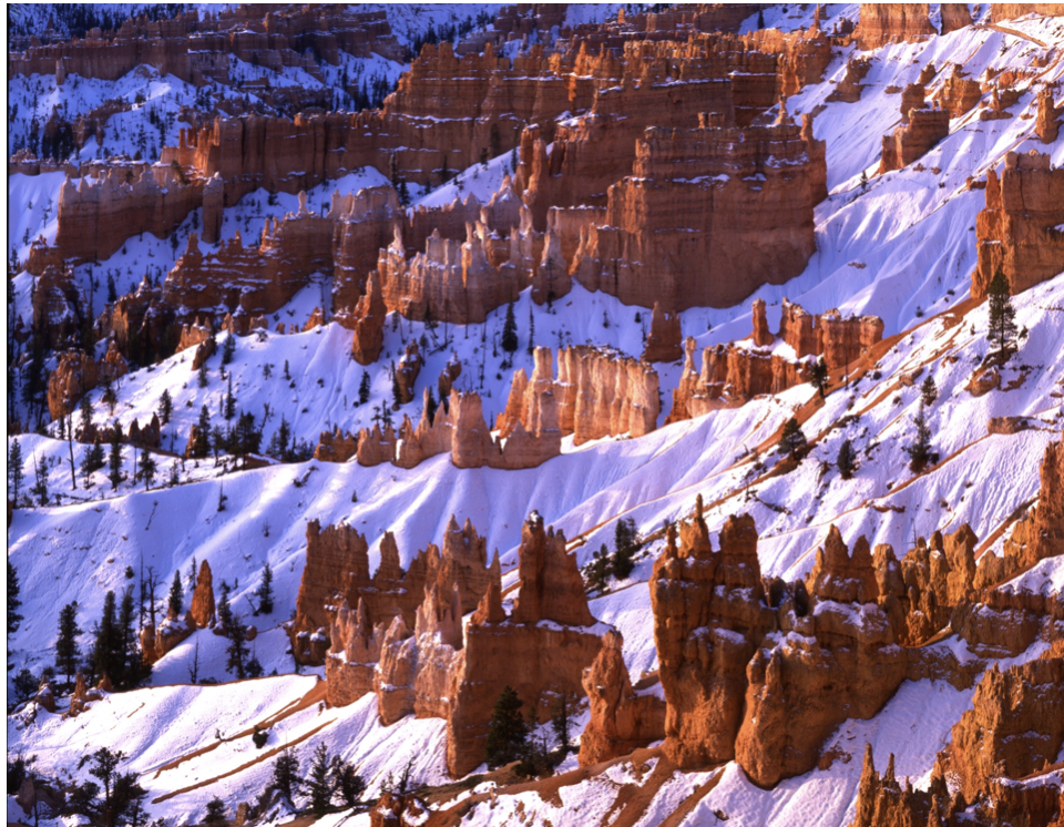EARLY SNOWFALL TURNS THE LODGE AT BRYCE CANYON INTO WINTER WONDERLAND