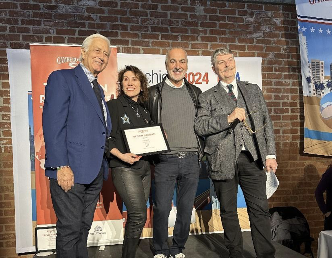 FERRARO’S RISTORANTE EARNS TOP AWARD FOR ITALIAN FOOD FROM GLOBAL AUTHORITY GAMBERO ROSSO