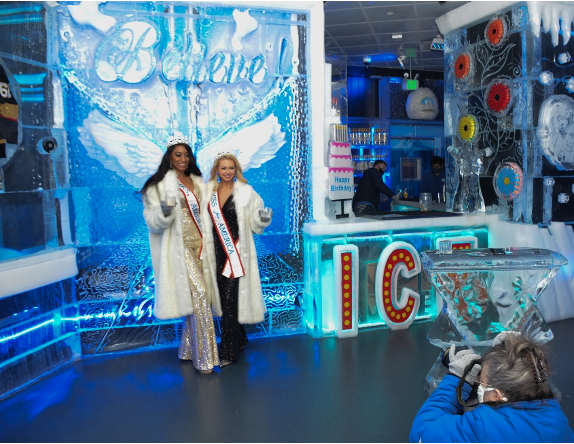 MRS. AMERICA AND MISS FOR AMERICA VISIT  ICEBAR AT THE LINQ PROMENADE