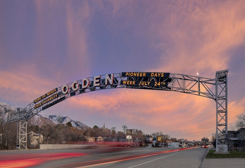YESCO INSTALLS NEW SIGNAGE ON ICONIC ARCH IN OGDEN, UTAH