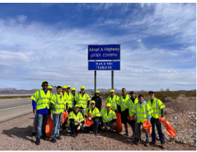 CHARLIE-MIKE FOUNDATION ADOPT-A-HIGHWAY CLEANUP VOLUNTEER EVENT