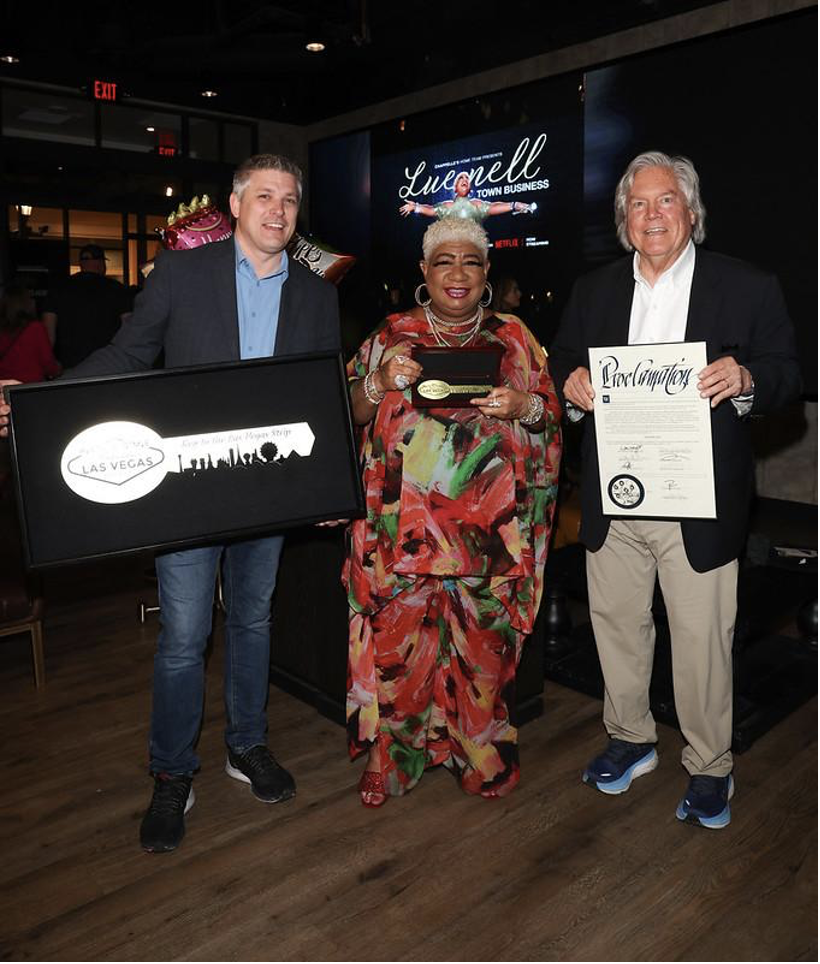 PHOTOS, VIDEO AVAILABLE: STAND-UP COMEDIAN, ACTRESS LUENELL RECEIVED KEY TO LAS VEGAS STRIP