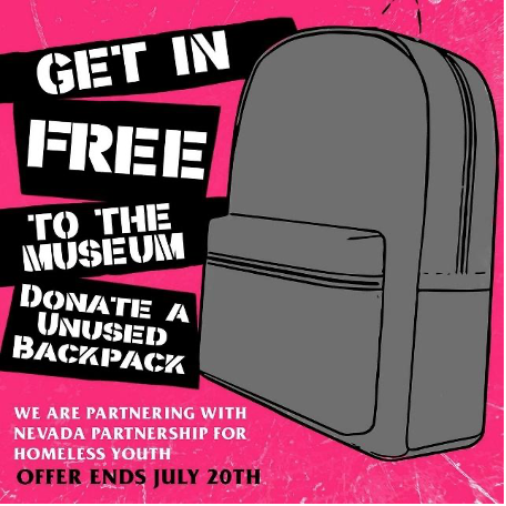 THE PUNK ROCK MUSEUM OFFERING FREE ADMISSION FOR GUESTS DONATING BACKPACKS