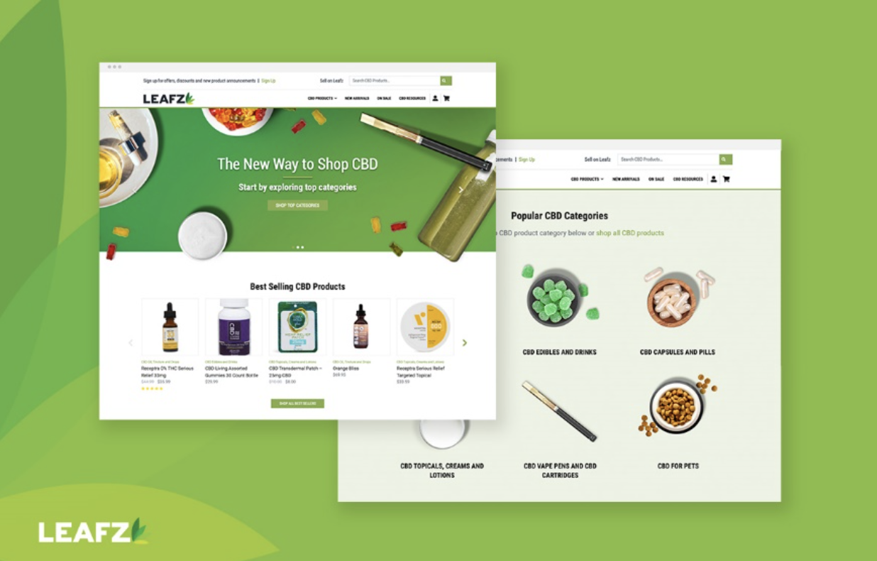 INTRODUCING LEAFZ: ONLINE CBD, HEMP, MARKET CONNECTS SELLERS TO CONSUMERS