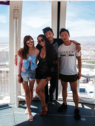 CAST OF NETFLIX SERIES “BLING EMPIRE” RIDES HIGH ROLLER OBSERVATION WHEEL