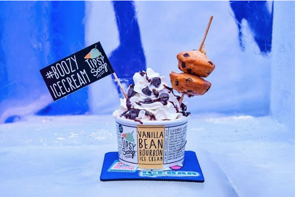 MINUS5º ICEBAR ADDS BOOZE-INFUSED TIPSY SCOOP ICE CREAM  TO FRESH & COOL BAR