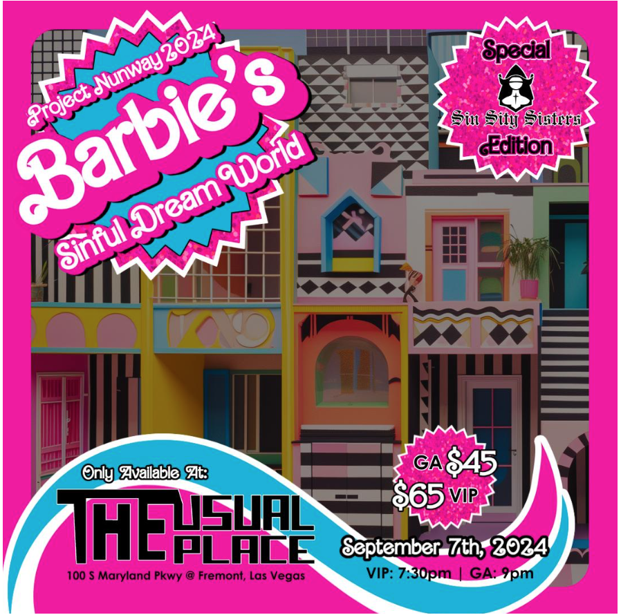 Sin Sity Sisters To Host Barbie Sinful Dream World-Themed Project Nunway Charity Event, Saturday, Sept. 7