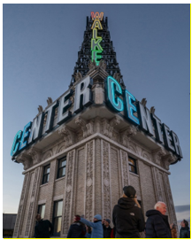 YESCO FABRICATES, INSTALLS AND RELIGHTS  HISTORIC WALKER CENTER SIGN