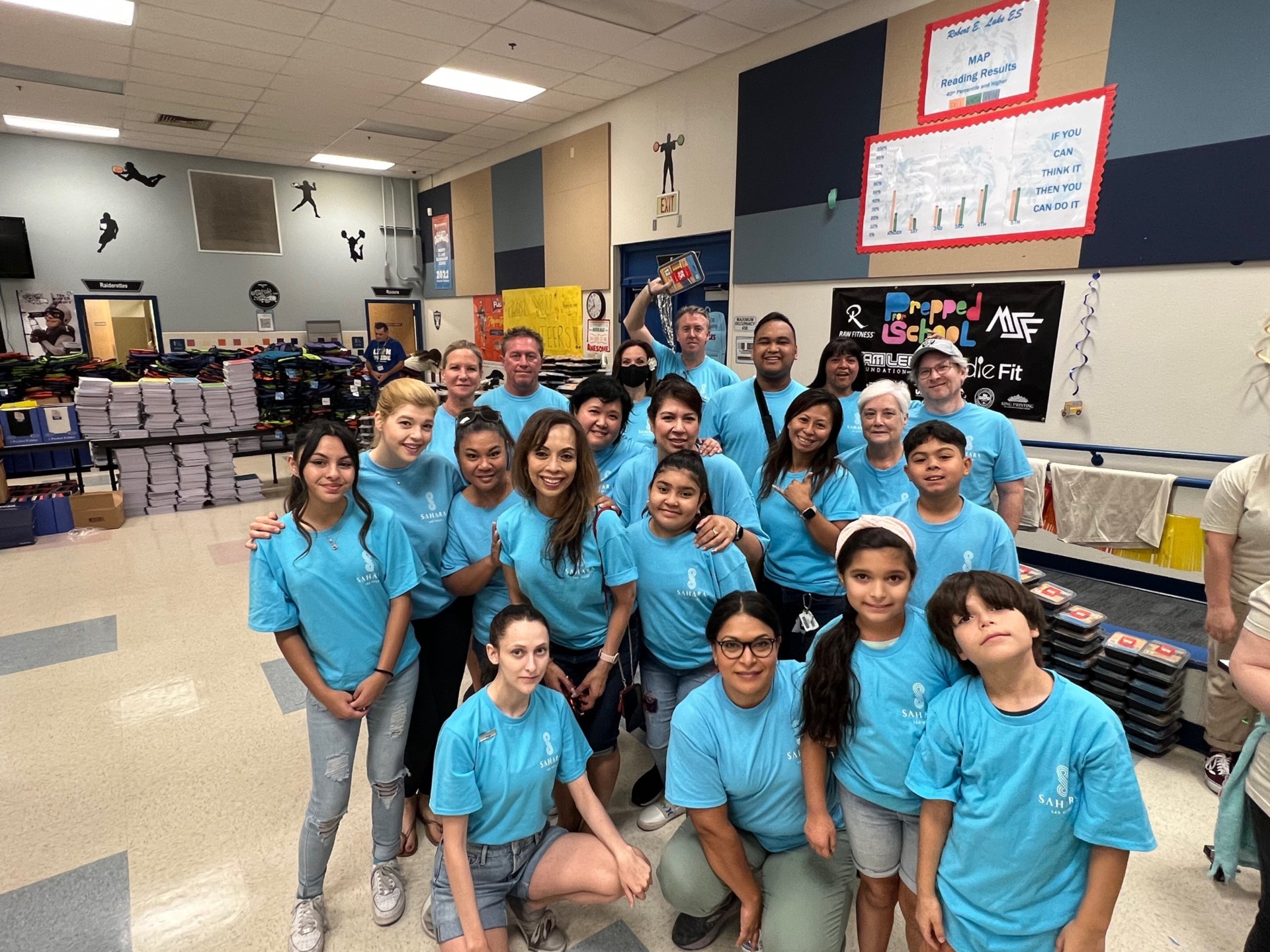 SAHARA LAS VEGAS TEAM MEMBERS SURPRISE STUDENTS