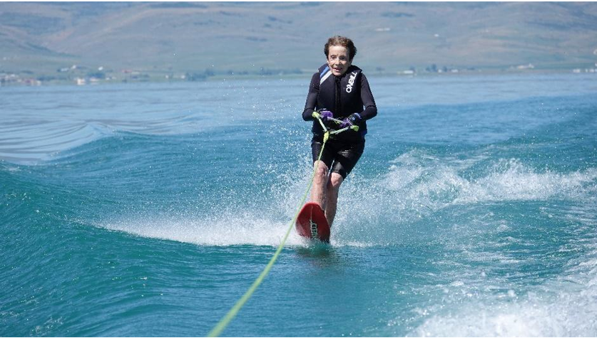 YESCO BOARD MEMBER, MATRIARCH DWAN YOUNG MAKES WAVES AS THE WORLD’S OLDEST WATERSKIER
