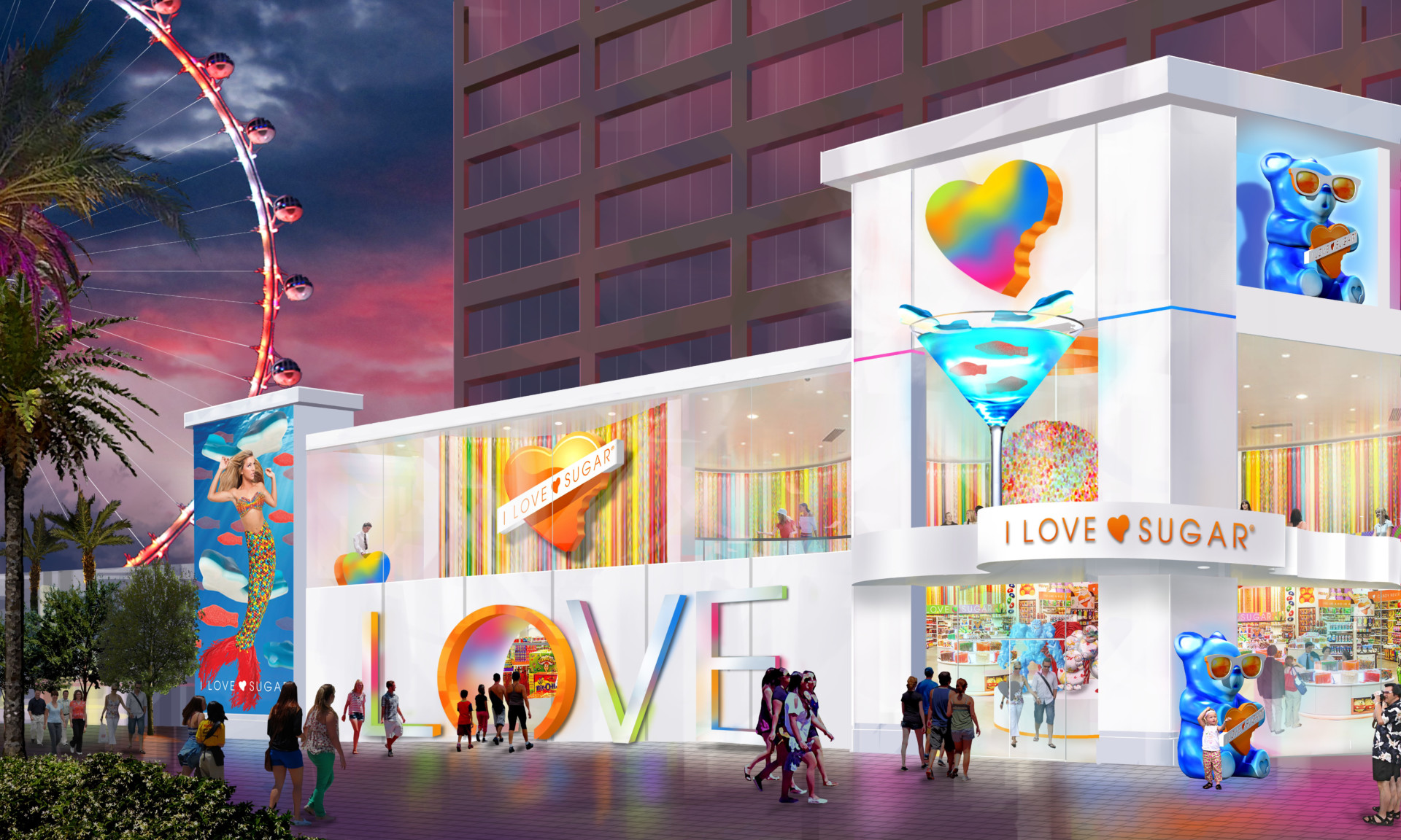 THE LINQ PROMENADE WILL WELCOME I LOVE SUGAR, THE WORLD’S LARGEST, MOST EXTRAORDINARY CANDY EXPERIENCE, IN SPRING 2019