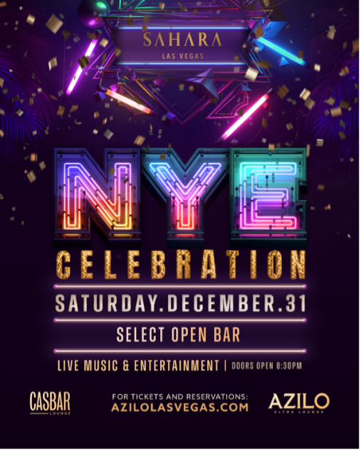 SAHARA LAS VEGAS ANNOUNCES TWO-DAY NEW YEAR’S EXTRAVAGANZA