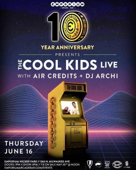 EMPORIUM ARCADE BAR CHICAGO CELEBRATES 10-YEAR ANNIVERSARY WITH SPECIAL EVENTS