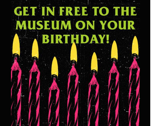 THE PUNK ROCK MUSEUM OFFERS FREE ADMISSION ON BIRTHDAYS
