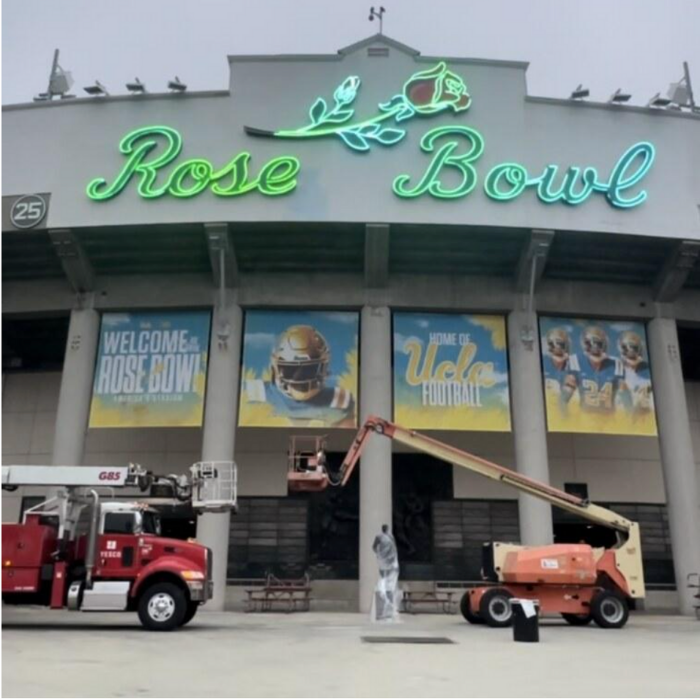 YESCO Completes Refurbishment of Iconic Rose Bowl Stadium Signage in Pasadena, California