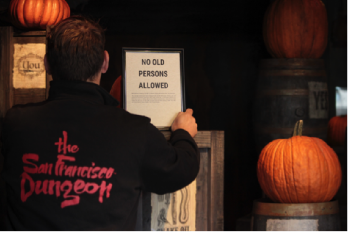 PEOPLE OVER 60 WITHOUT PHYSICIAN APPROVAL BANNED FROM  THE SAN FRANCISCO DUNGEON’S HORRIFYING HALLOWEEN SÉANCE