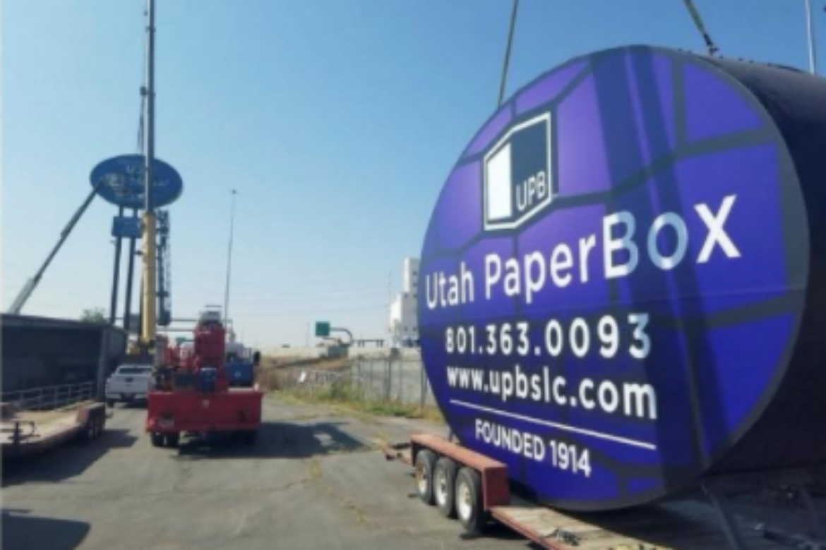YESCO AND UTAH PAPERBOX JOIN FORCES FOR NEW SIGN INSTALLATION