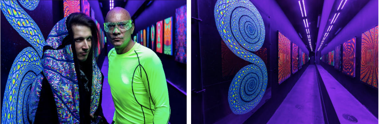Blacklight body paint experience in NY is a psychedelic adventure