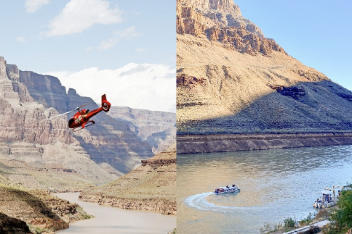 PAPILLON & GRAND CANYON WEST RESTART HELICOPTER/PONTOON BOAT TOURS