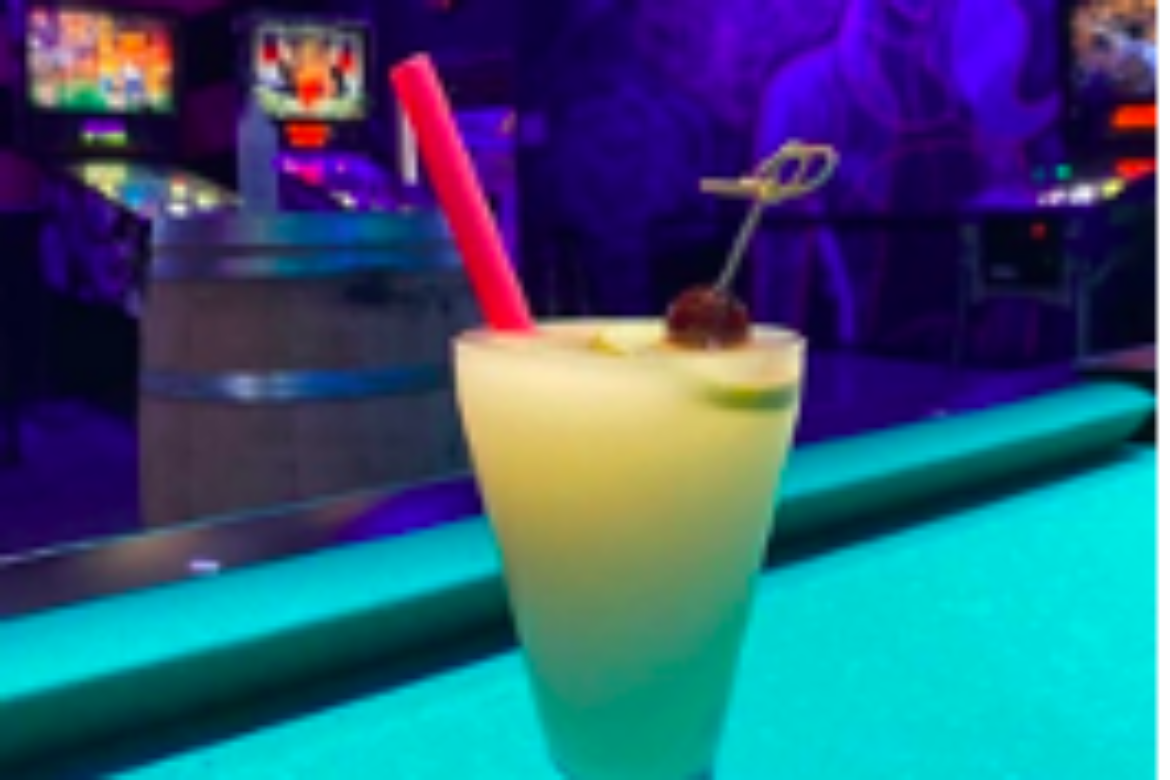EMPORIUM ARCADE BAR LAS VEGAS NOW SERVING  YOSHI’S ISLAND BOOZY SLUSHIE