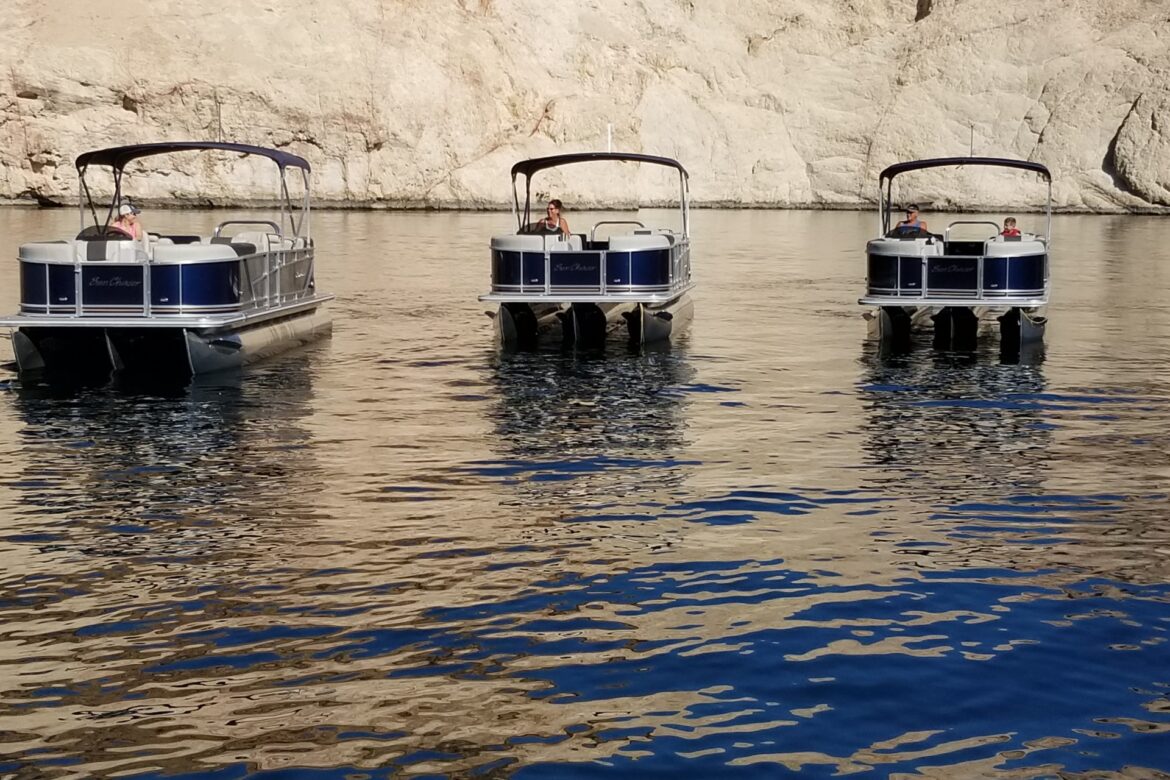 LAKE MEAD MOHAVE ADVENTURES NEW SUNCHASER PONTOON BOAT FLEET