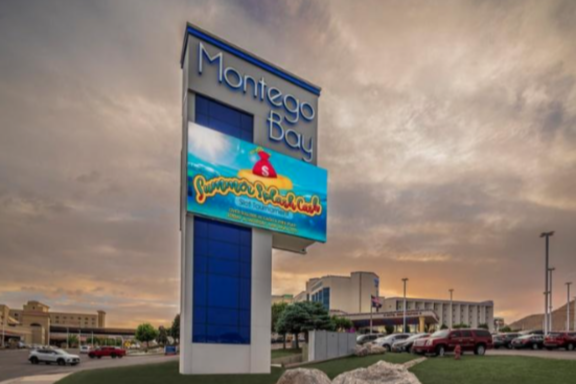 YESCO DESIGNS NEW SIGNAGE AT MONTEGO BAY CASINO & RESORT IN WENDOVER, NEVADA