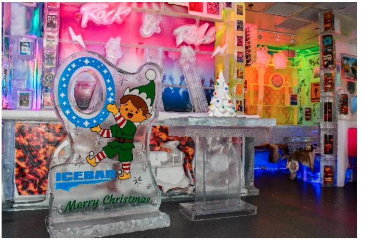 MINUS5º ICEBAR FEATURES NORTH POLE-INSPIRED HOLIDAY ICE SCULPTURES