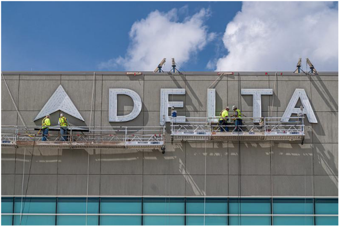 YESCO FABRICATES, INSTALLS NEW DELTA CENTER SIGNAGE