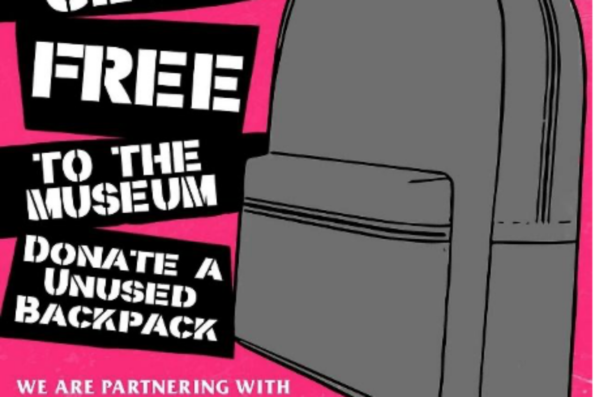 THE PUNK ROCK MUSEUM OFFERING FREE ADMISSION FOR GUESTS DONATING BACKPACKS