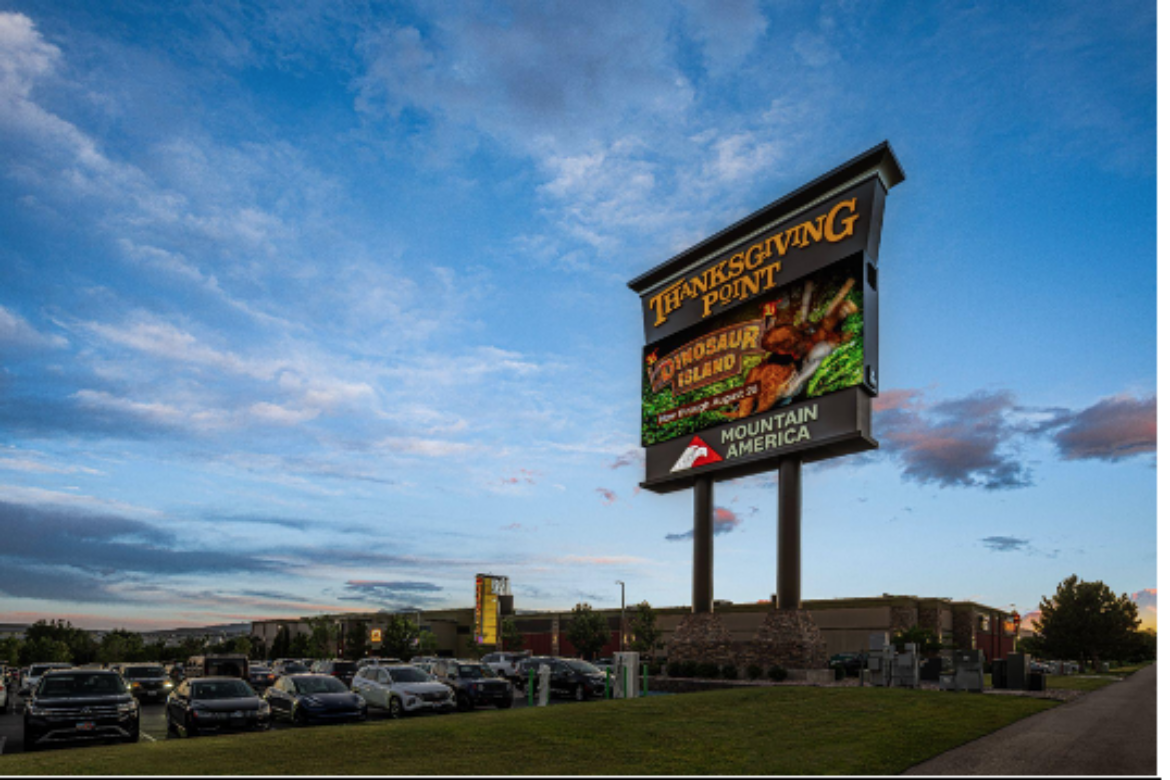 YESCO RETROFITS FREEWAY SIGNAGE FOR THANKSGIVING POINT IN LEHI, UTAH