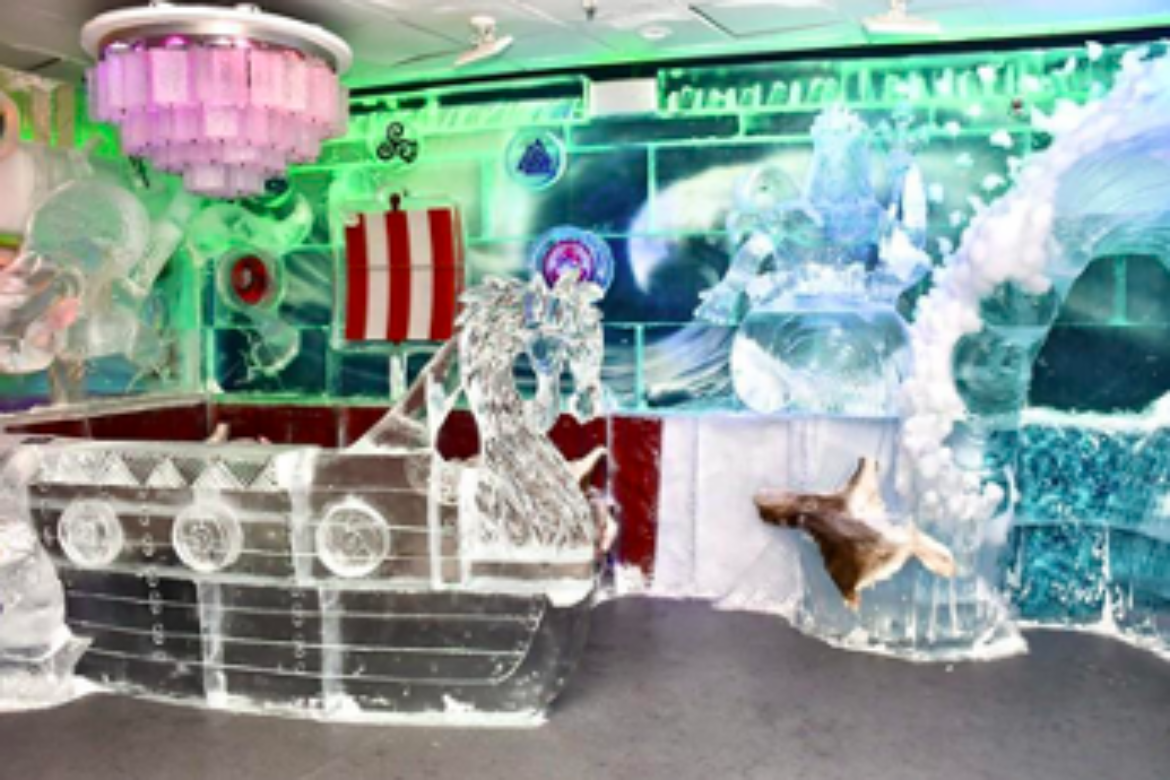 PHOTOS/VIDEO AVAILABLE: NEW ICE DISPLAYS AT  MINUS5º ICEBAR AT MANDALAY BAY
