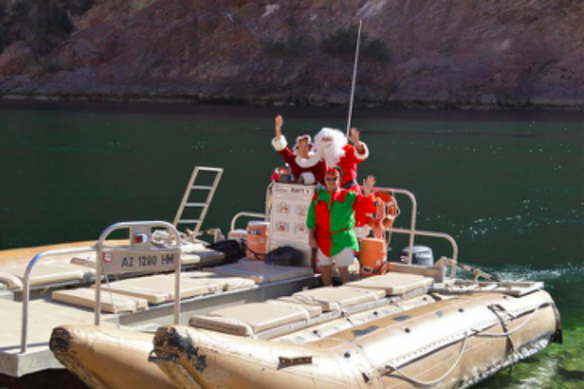 LAKE MEAD MOHAVE ADVENTURES INVITES GUESTS TO RAFT THE COLORADO RIVER WITH SANTA THIS CHRISTMAS SEASON