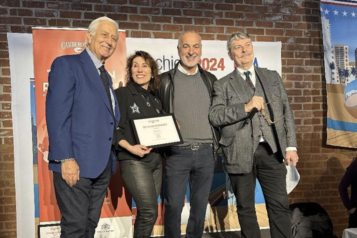 FERRARO’S RISTORANTE EARNS TOP AWARD FOR ITALIAN FOOD FROM GLOBAL AUTHORITY GAMBERO ROSSO