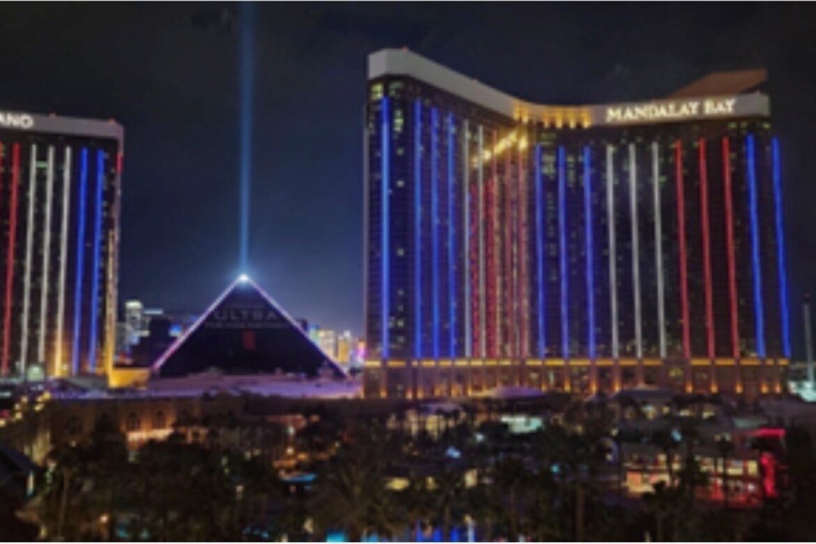 YESCO Retrofits Neon Lighting With LED Strips On Mandalay Bay, Delano Hotel Towers