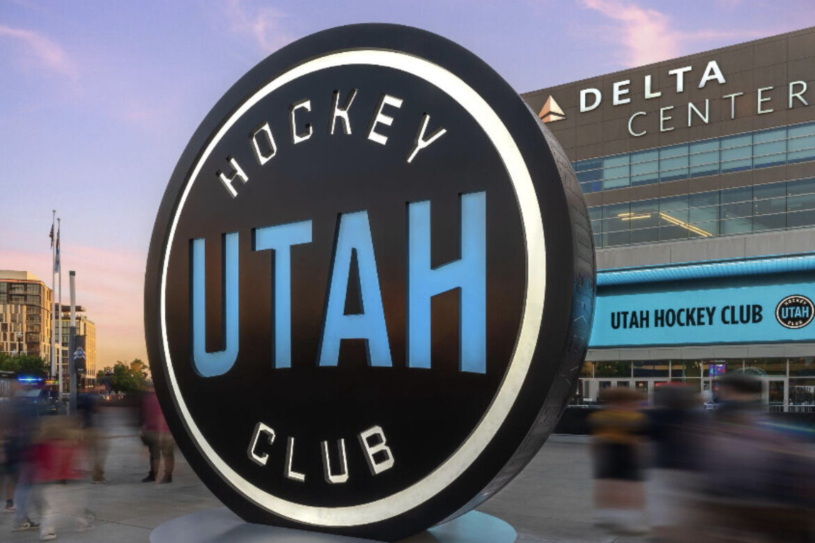 YESCO Announces Fabrication, Installation Of Utah Hockey Club Puck On Delta Center Plaza In Salt Lake City, Utah