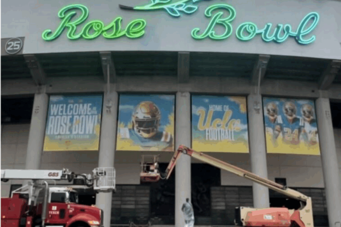 YESCO Completes Refurbishment of Iconic Rose Bowl Stadium Signage in Pasadena, California