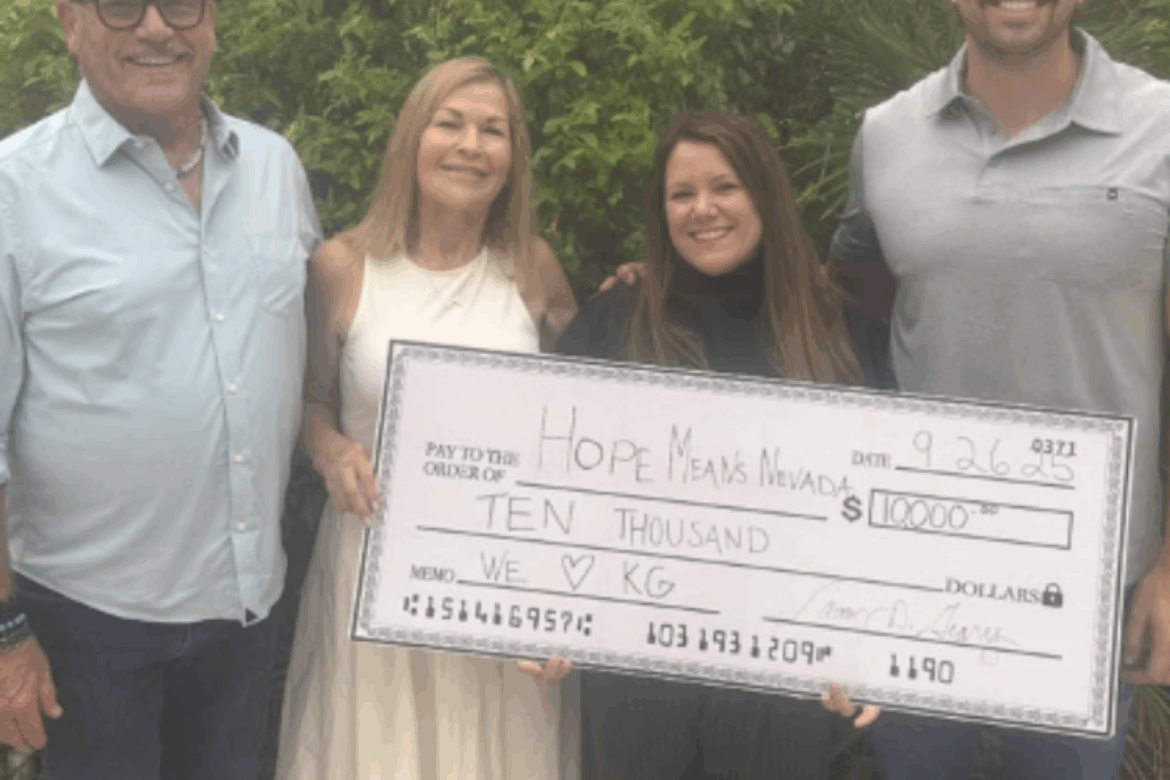 Hope Means Nevada Receives Donation from The Kevin Geary Foundation to Support Youth Mental Health