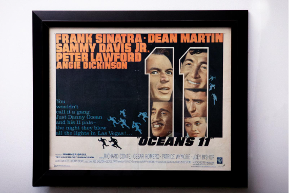 Ocean’s 11 Rat Pack Movie Poster Display