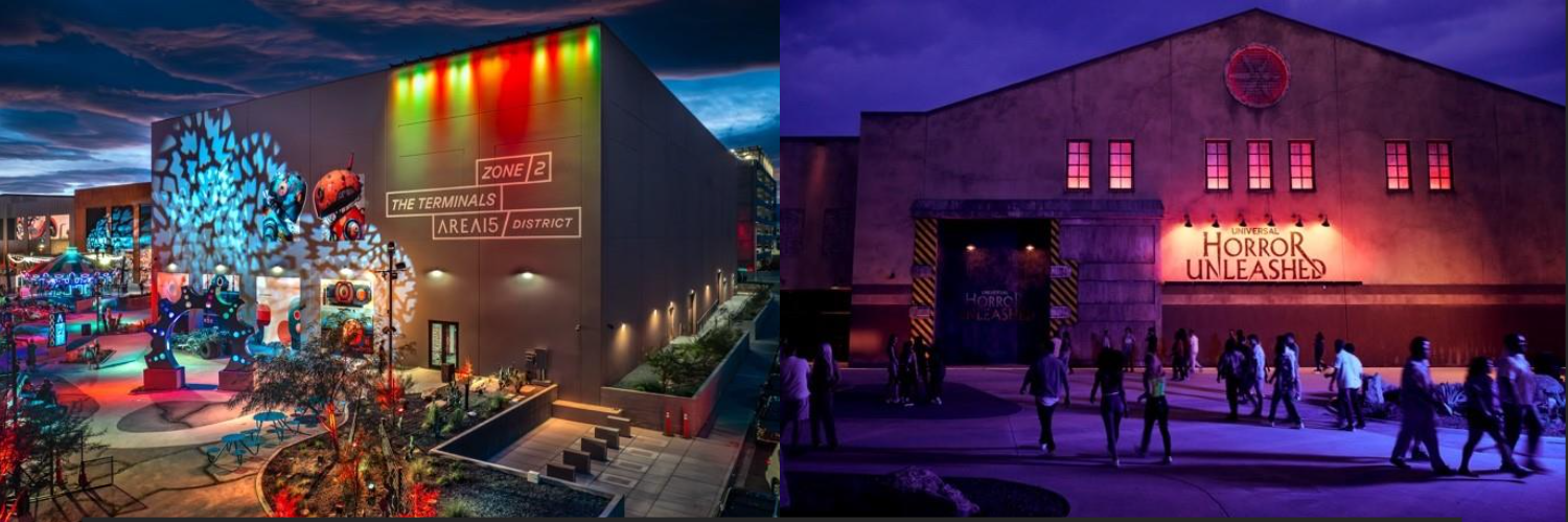AREA15 Exterior, Universal Horror Unleashed Entrance AREA15 Exterior, Universal Horror Unleashed Entrance