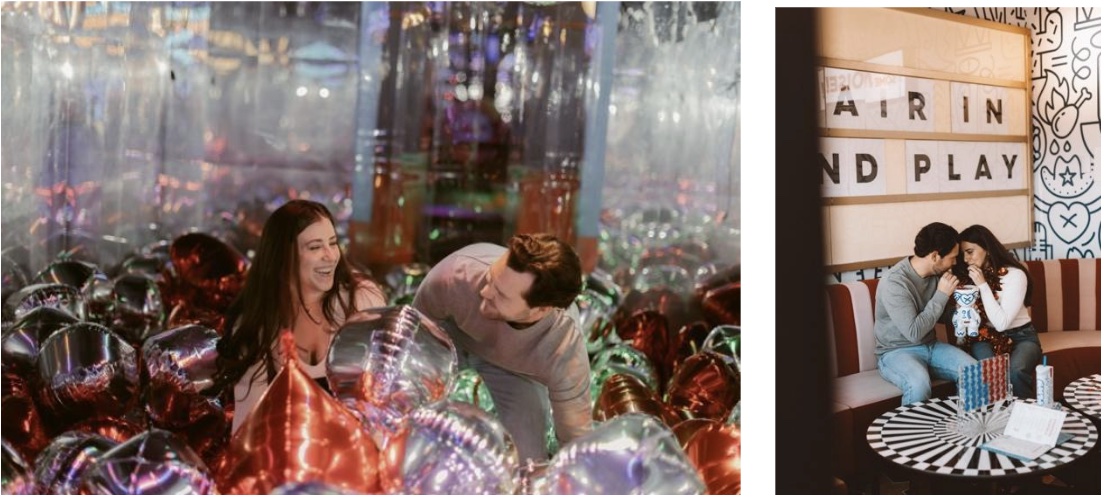 Couple Enjoying Immersive Experience At Playground Venue