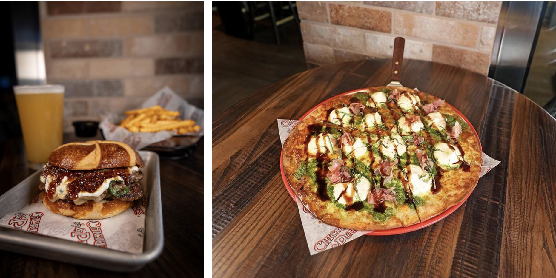 Gourmet Burger With Craft Beer And Artisan Pizza Gourmet Burger With Craft Beer And Artisan Pizza