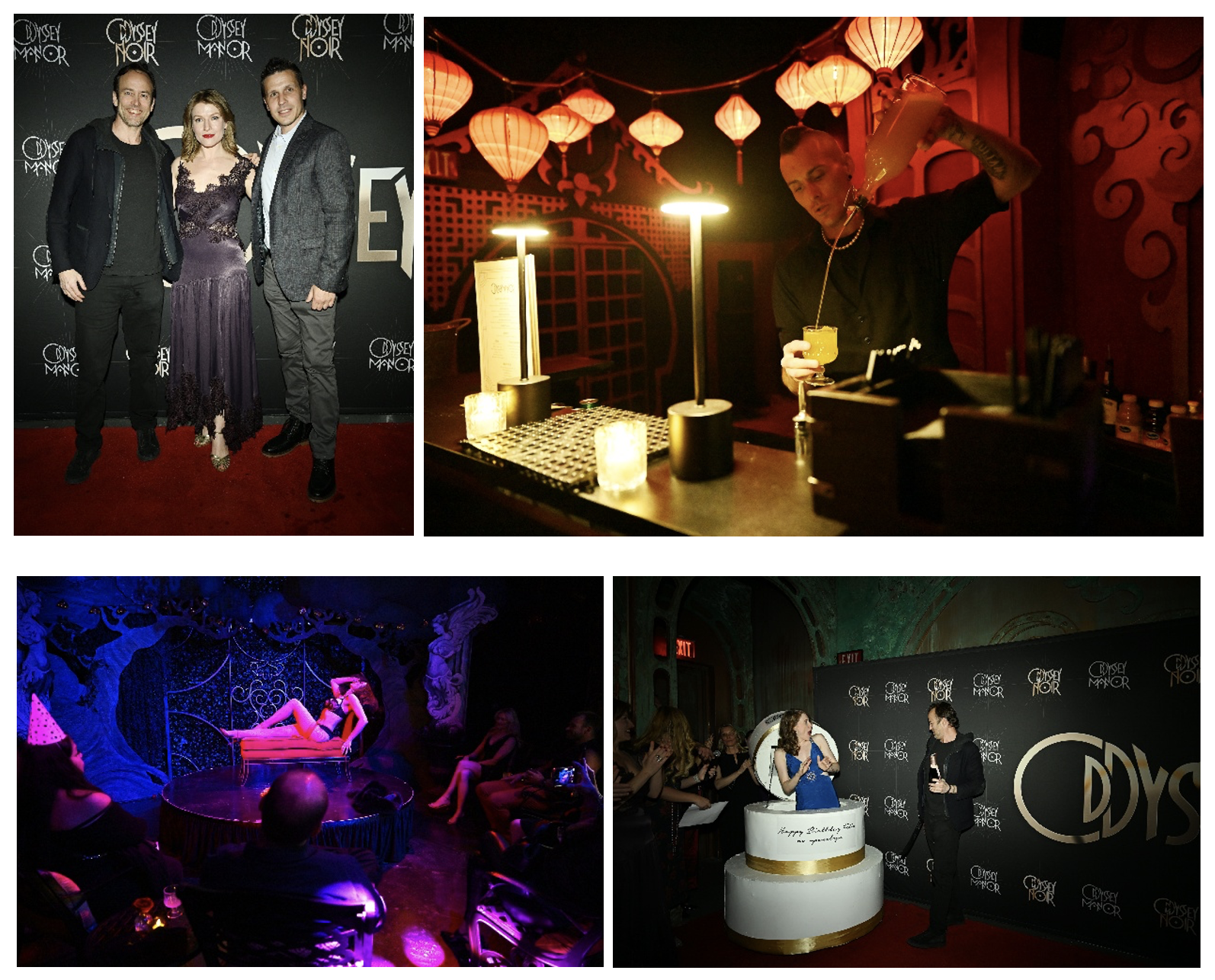 Cocktail Bartender And Odyssey Noir Event Guests