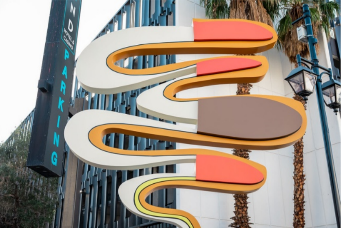 YESCO Fabricates, Installs Public Art at Prominent Downtown Las Vegas Intersection