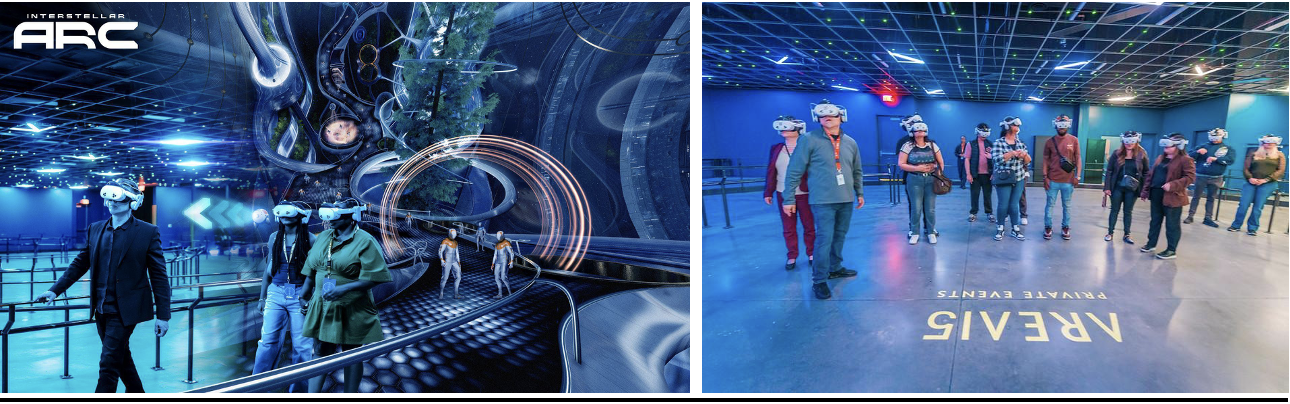 Visitors Exploring Interstellar Arc Virtual Reality Experience Visitors Exploring Interstellar Arc Virtual Reality Experience