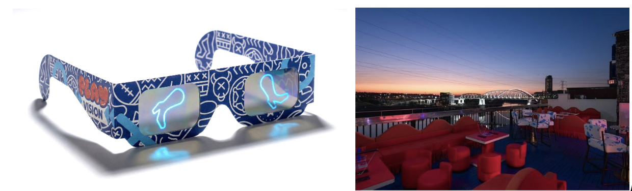 3D Vision Glasses and Rooftop Lounge Experience 3D Vision Glasses and Rooftop Lounge Experience