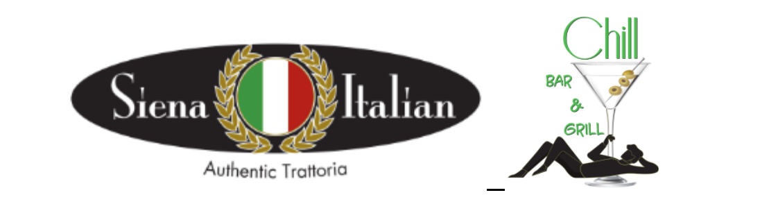 Siena Italian Authentic Trattoria, Chill Bar & Grill Logos