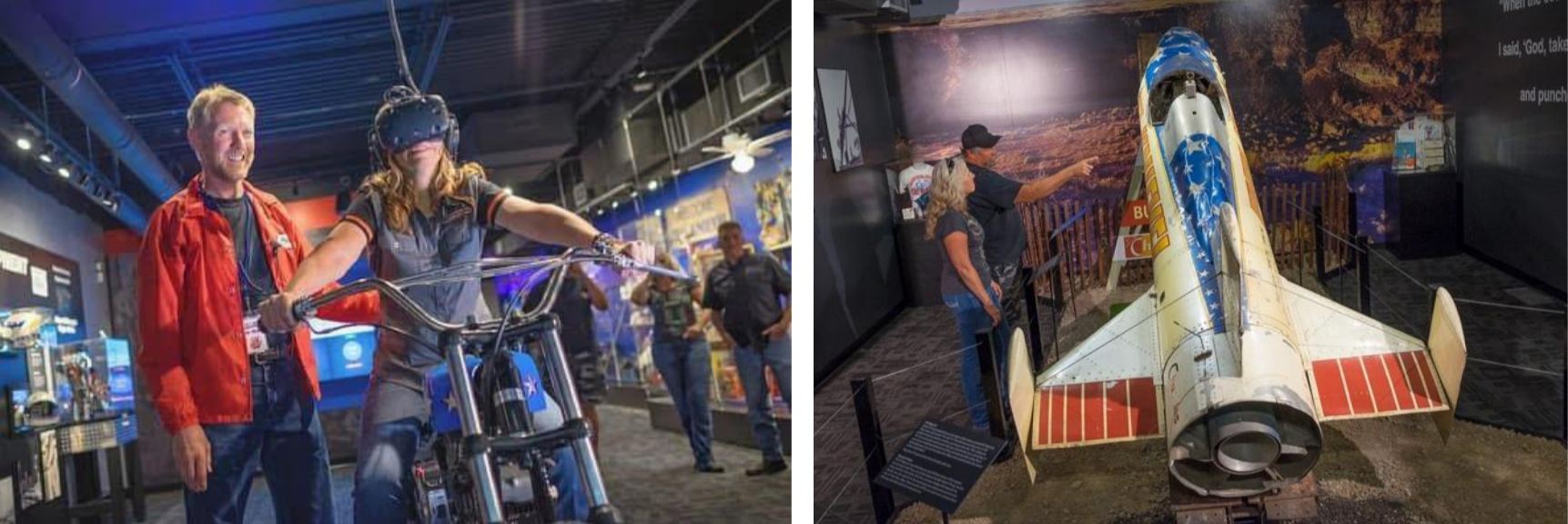 Guests enjoy interactive Evel Knievel exhibits